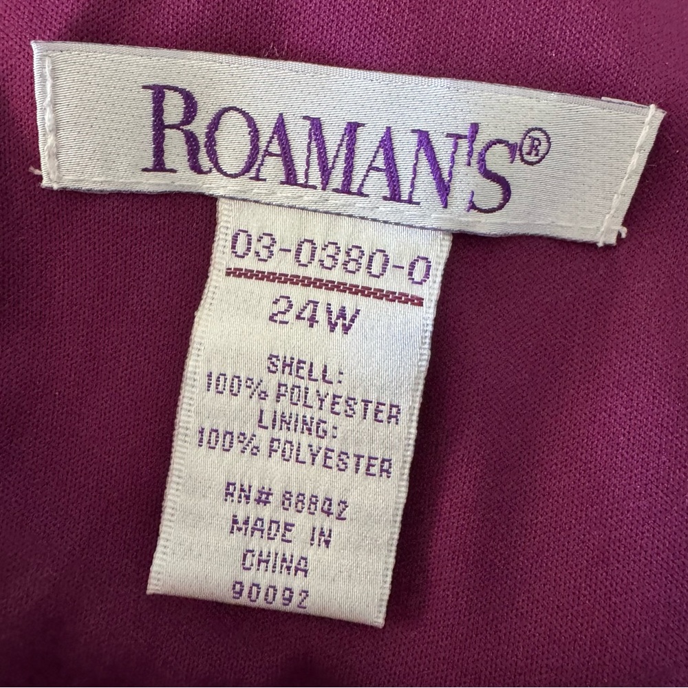 NWT ROAMAN’S Size 24W Gorgeous Dress with Flutter Sleeve - Picture 6 of 6
